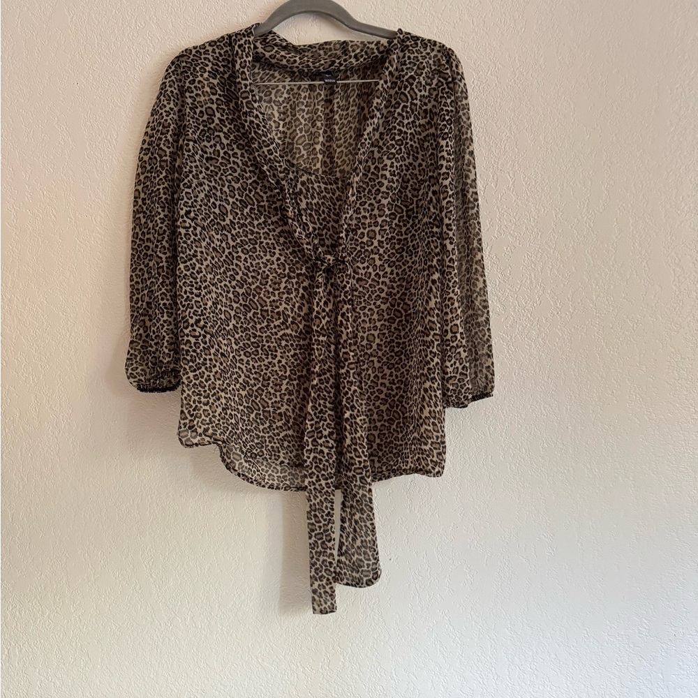 Leopard Print Women's Top